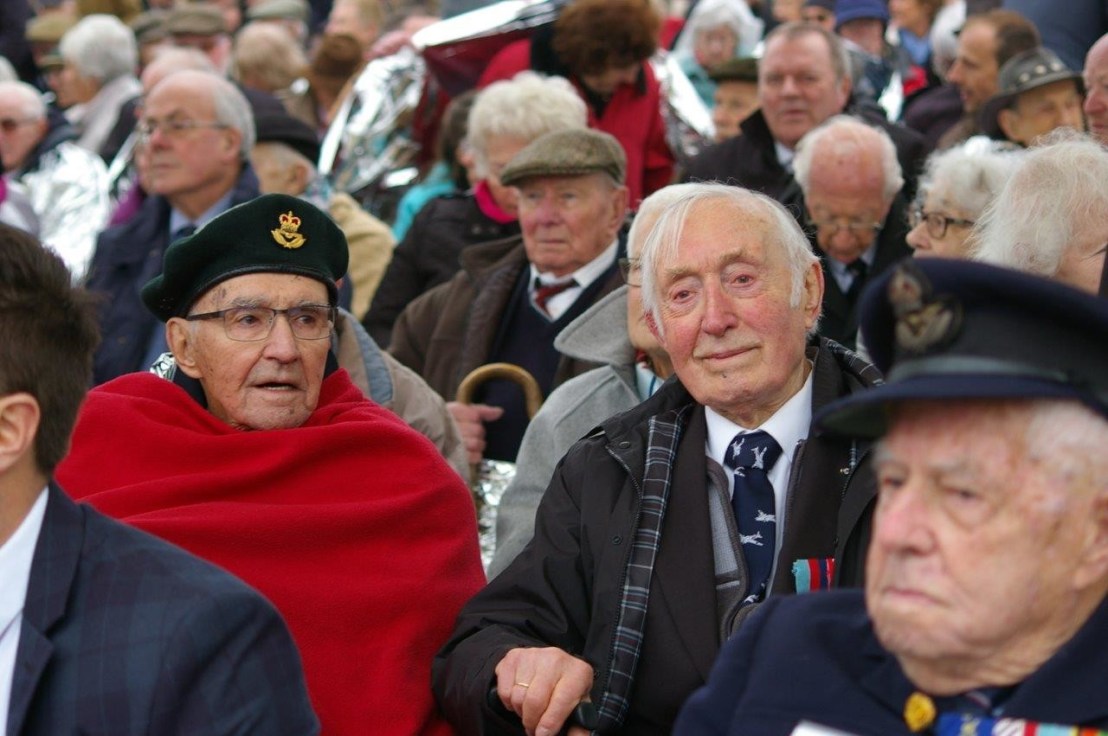 WW2 Bomber Command veterans at IBCC opening 12 April 2018 - Halifax 57 Rescue Canada