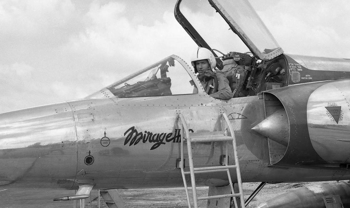 Giora Epstein in Mirage III-C cockpit