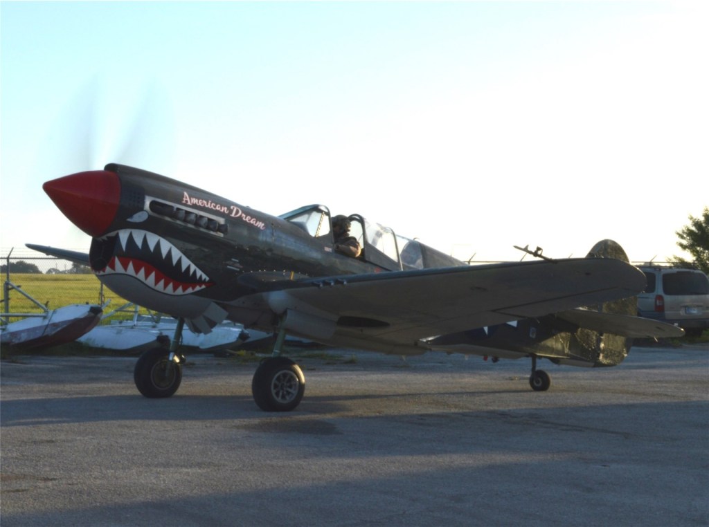 This image has an empty alt attribute; its file name is curtiss-p-40-warhawk-american-dream-at-jbsb-preparing-to-taxi-14-november-2020-reduced-photo-by-john-stemple.jpg