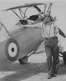 Ed beside Fleet Finch