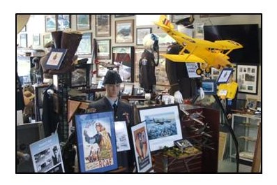 Ernie Hall Aviation Museum display