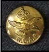 Tunic button on Ed Tracey’s RCAF uniform Photo Tim Tracey
